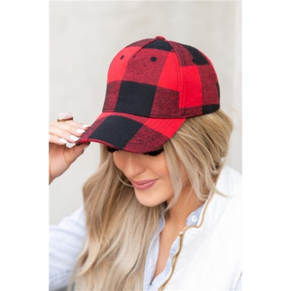 Fall Plaid Ball Caps - Picture 4 of 6